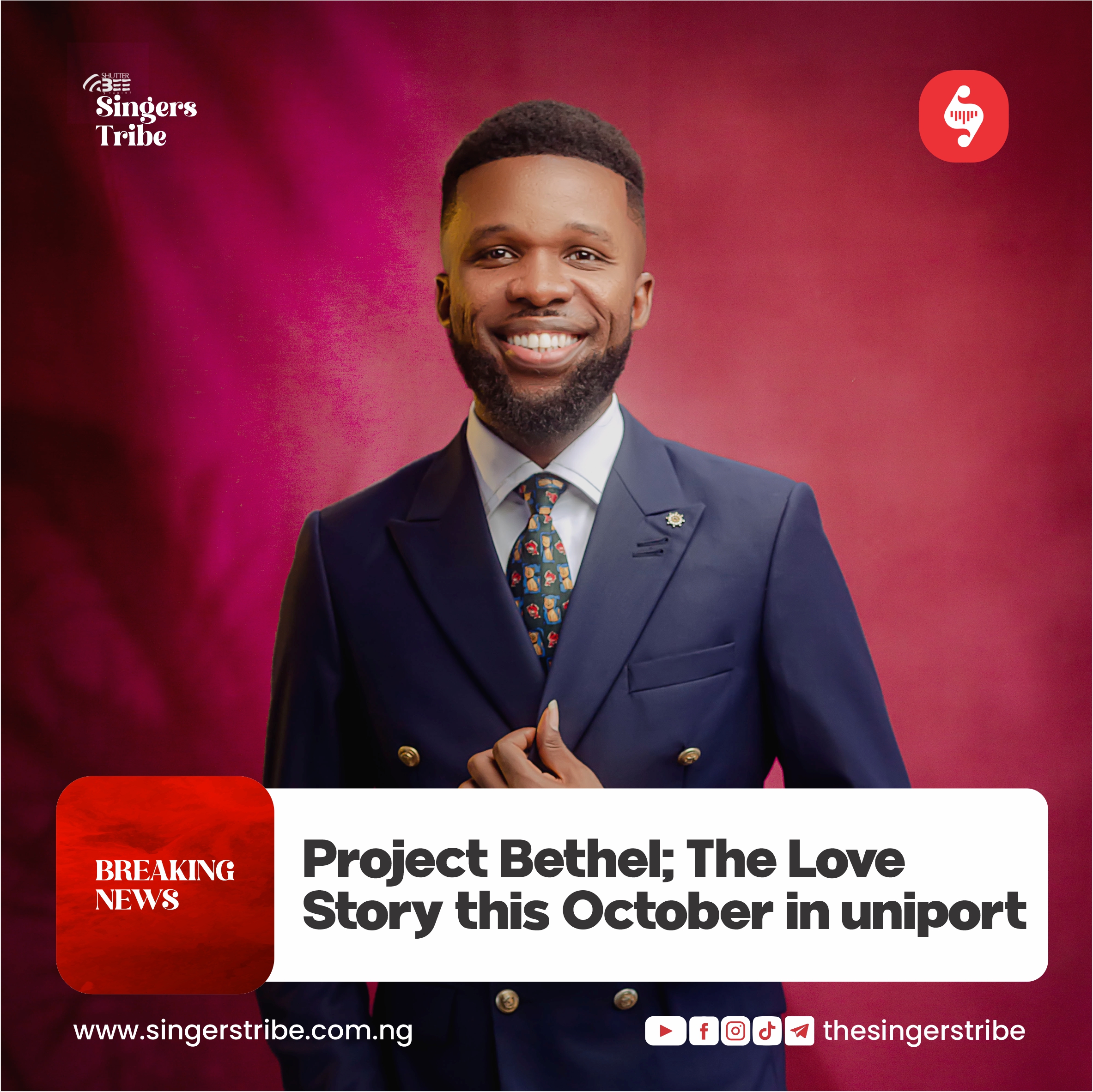 Project Bethel; the Love Story this October in Uniport